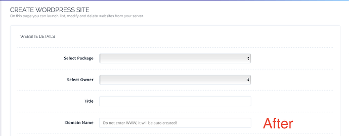 WP Domain After