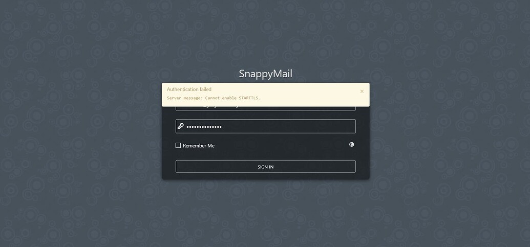 snappymail-error-authentication-failed-cannot-enable-starttls
