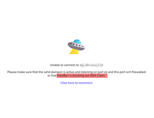 SSH error